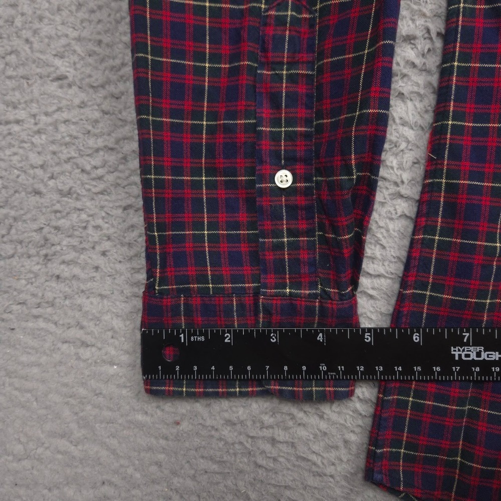 Ralph Lauren Shirt Men XL Classic Fit Tartan Plaid Button Down Long Sleeve Navy - Picture 7 of 10
